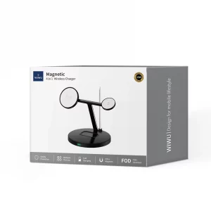 Бездротова зарядка Wiwu Wi-W032 4in1 Magnetic Cableless Series [Phone/Watch/Earphone/Pencil] 40376