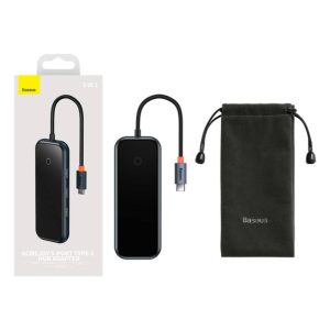 Перехідник Baseus AcmeJoy 5in1 USB-C to HDMI+2xUSB3.0+USB2.0+USB-C PD&Data 43426