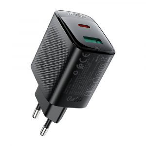 Адаптер Acefast A106 PD45W GaN USB-C+USB-A 37162