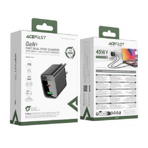 Адаптер Acefast A106 PD45W GaN USB-C+USB-A 37163