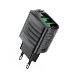 Адаптер Acefast A86 12W Dual USB-A+USB-A 37420