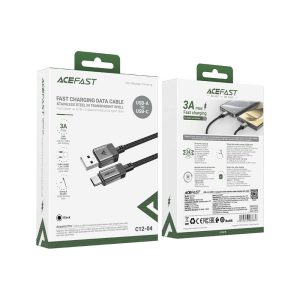 Кабель Acefast C12-04 Shell Stainless Steel USB to USB-C 56863
