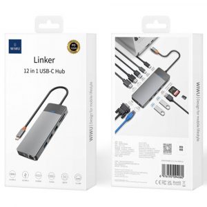 Перехідник Wiwu USB-C 12in1 Cyber Hub Series 41419