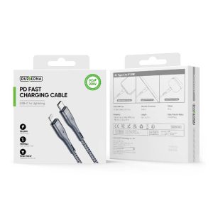 Кабель Duzzona A1 USB-C to Lightning 56648