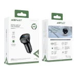 Автомобільний зарядний пристрій Acefast B4 Digital Display USB-C + USB-A 66w 42137