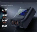 Автомобільний зарядний пристрій Acefast B8 digital display 42149