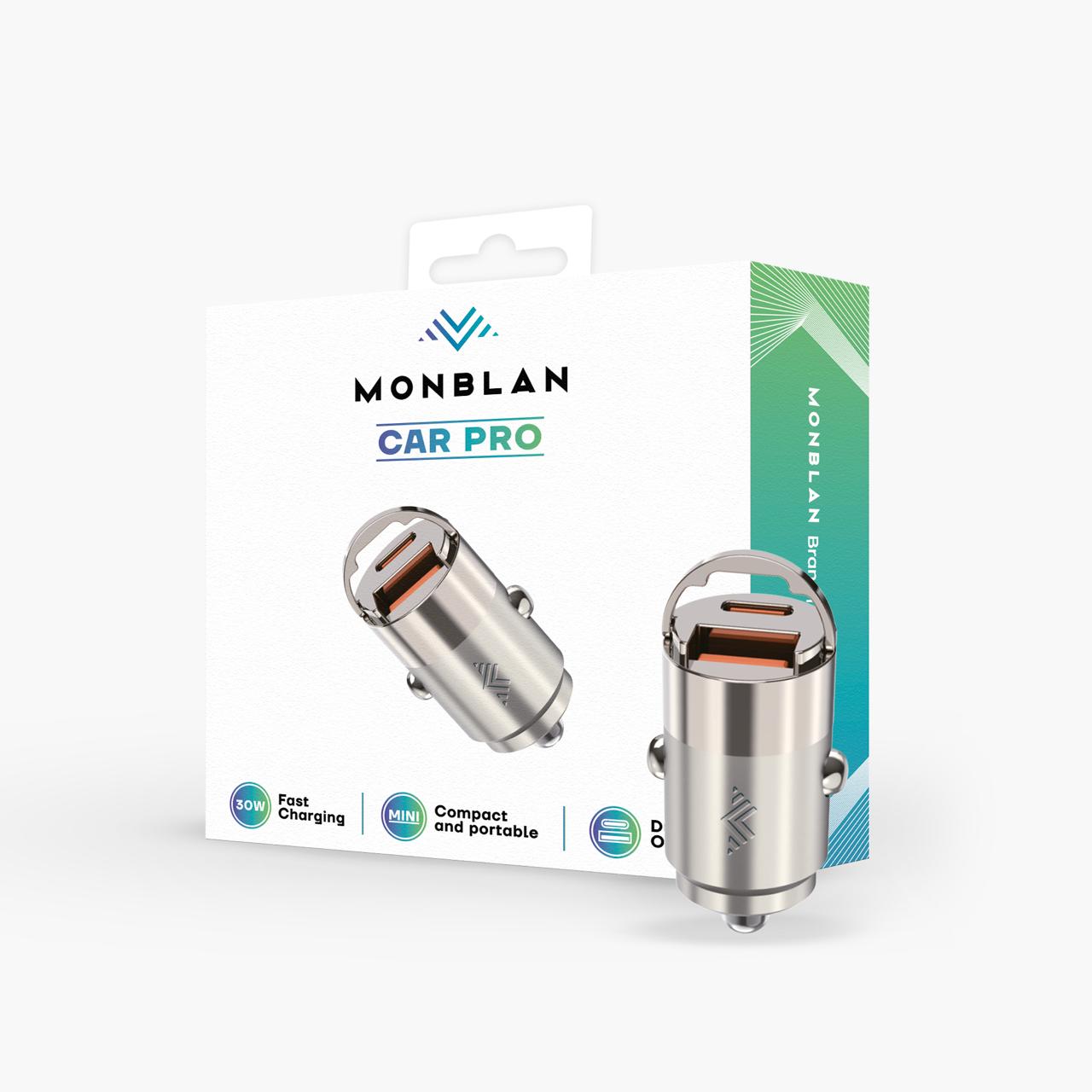 Автомобільний зарядний пристрій Monblan USB + USB-C 30W R1 Car Pro Series Автомобільний зарядний пристрій Monblan USB + USB-C 30W R1 Car Pro Series 44217