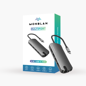 Перехідник Monblan USB-C 8in1 Multiport P1 Series 43075