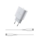 Комплект Wiwu адаптер 30W + кабель USB-C to USB-C Essen Wi-G008 Series 43245