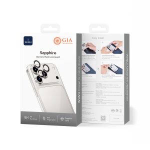 Захисне скло для камери iPhone 17 Pro/17 Pro Max LG-003 Dual Color Sapphire Series 45583