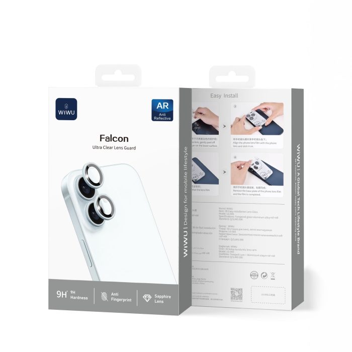 Захисне скло для камери iPhone 17/16 LG-005 3D Titan Eagle Eyes Series 44707