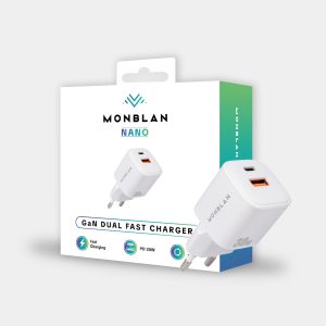 Адаптер Monblan USB-A + USB-C 30W Nano Series 47225