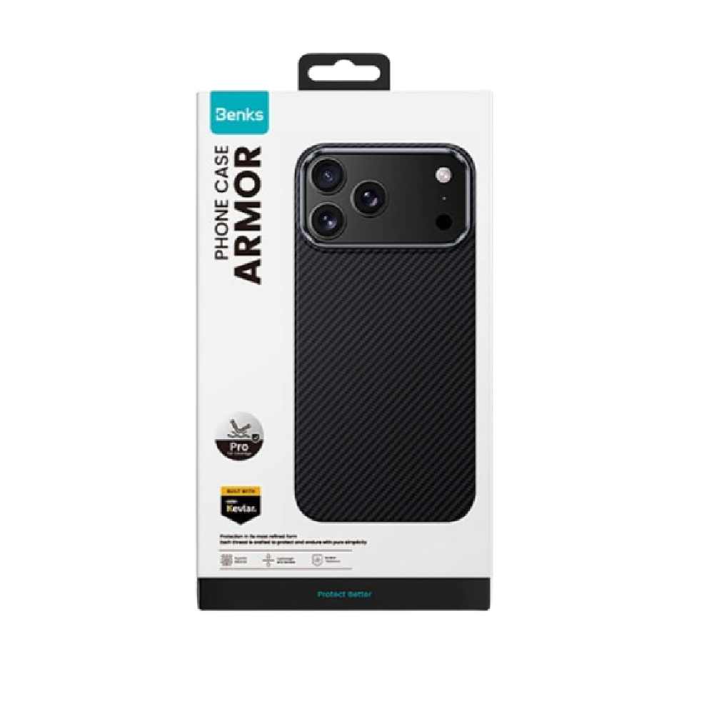 Чохол Benks для iPhone 17 Pro Max Armor Pro Kevlar 600D Series Чохол Benks для iPhone 17 Pro Max Armor Pro Kevlar 600D Series 54192