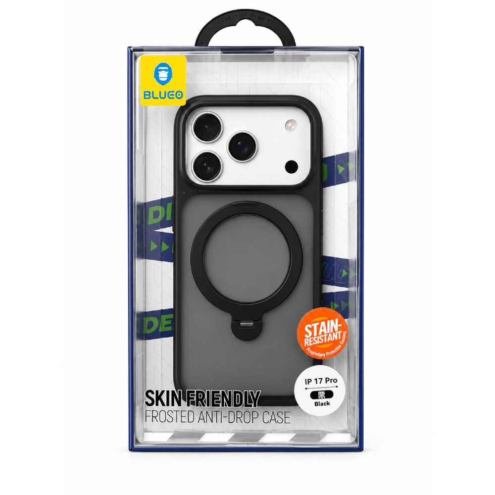Чохол Blueo для iPhone 17 Pro Max BL037 Skin Friendly 360 Rotatable Stand with Magnetic Series Чохол Blueo для iPhone 17 Pro Max BL037 Skin Friendly 360 Rotatable Stand with Magnetic Series 54214