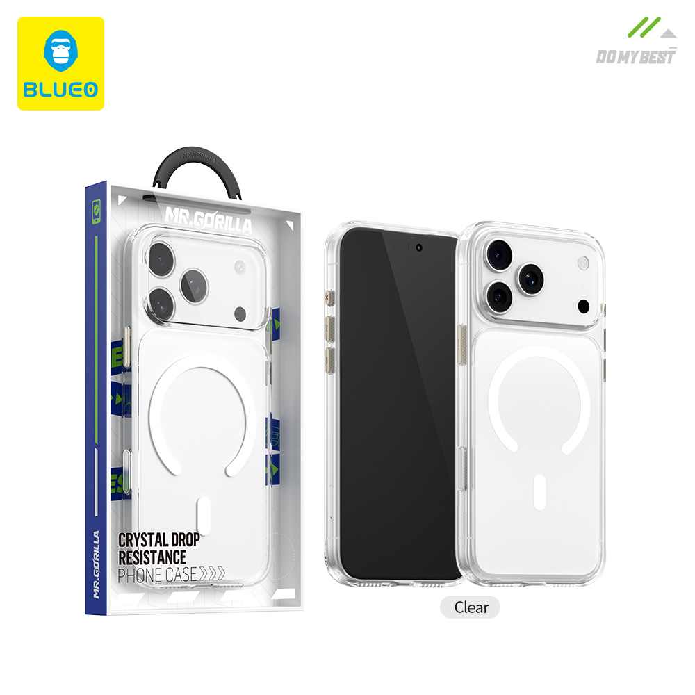 Чохол Blueo для iPhone 17 Pro Max BL039 Crystal+ Anti-Drop with Magnetic Чохол Blueo для iPhone 17 Pro Max BL039 Crystal+ Anti-Drop with Magnetic 54252