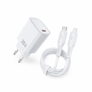 Комплект Monblan адаптер 20W + кабель USB-C to Lightning Quick Duo Series 55629