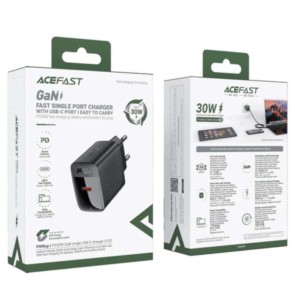 Адаптер Acefast A98 PD30W GaN USB-C+USB-A - уцінка Адаптер Acefast A98 PD30W GaN USB-C+USB-A - уцінка 52204