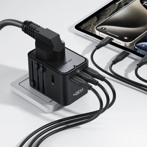 Перехідник Acefast Z8 PD45W GaN 3xUSB-C + 2xUSB-A Multifunctional Series 53440