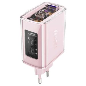 Адаптер Acefast A45 Sparkling PD65W GaN 2xUSB-C+USB-A 58040