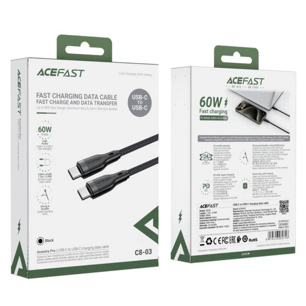 Кабель Acefast C11-04 USB-A to USB-C Magnetic Series Кабель Acefast C11-04 USB-A to USB-C Magnetic Series 53340