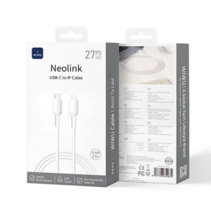 Кабель Wiwu Wi-C062 USB-C to Lightining 2m 27W Silicone Neolink Series 51442