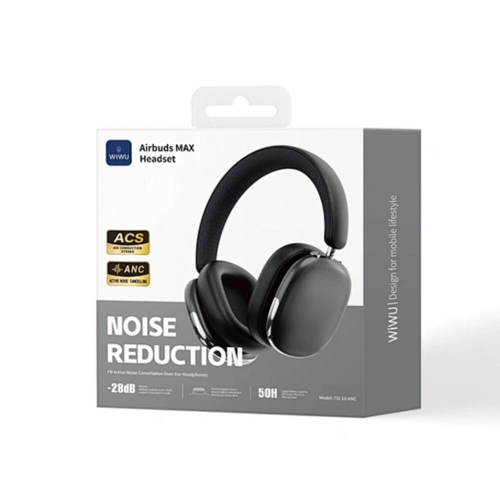 Бездротові навушники Wiwu ANC Max Headset TD-16 Series Бездротові навушники Wiwu ANC Max Headset TD-16 Series 51589