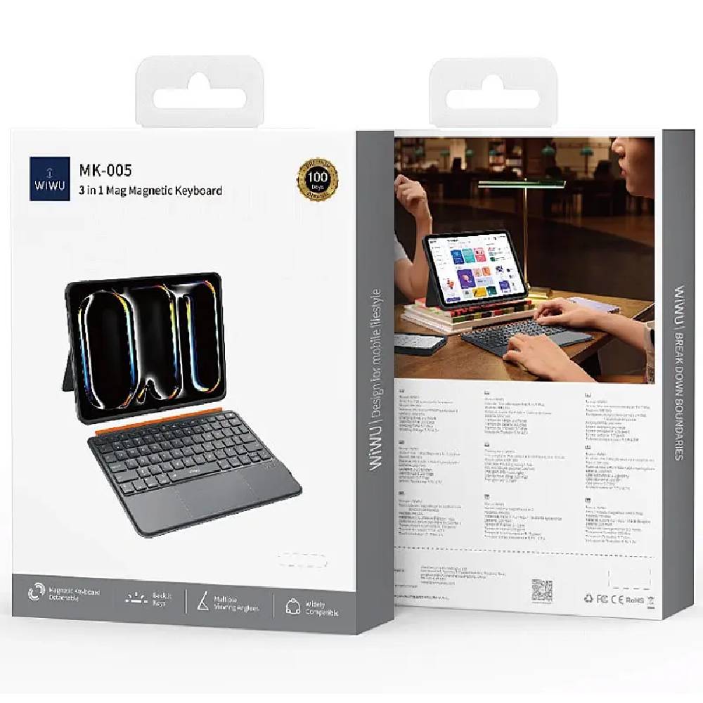 Чохол-клавіатура Wiwu MK-005 ENG iPad 12.9/13 air (2024/ 2025) Чохол-клавіатура Wiwu MK-005 ENG iPad 12.9/13 air (2024/ 2025) 51245