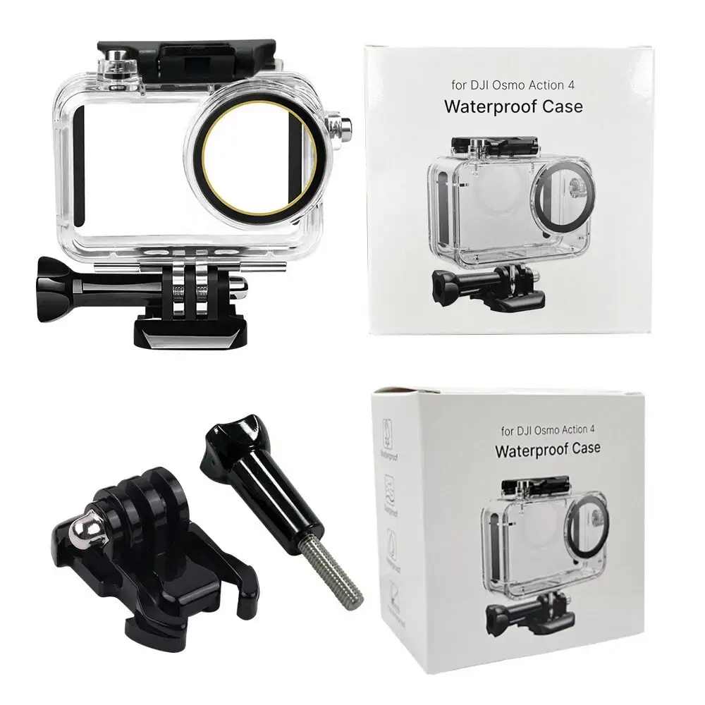 Аквабокс для DJI Osmo Action 3/4/5 Pro Waterproof Аквабокс для DJI Osmo Action 3/4/5 Pro Waterproof 58728