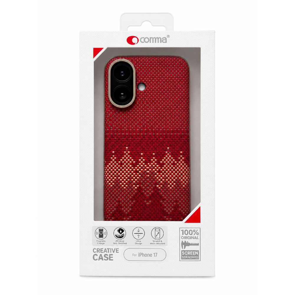 Чохол Comma для iPhone 17 Woven Ultra-Thin Kevlar Magnetic Shockproof Series Чохол Comma для iPhone 17 Woven Ultra-Thin Kevlar Magnetic Shockproof Series 54005