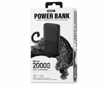 PowerBank Remax RPP-26 2.4A Lango II Series 20000mAh 57277