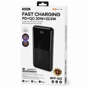 PowerBank Remax RPP-622 PD 20W+QC 22.5W Cynlle Series Fast Charging 10000mAh 57289