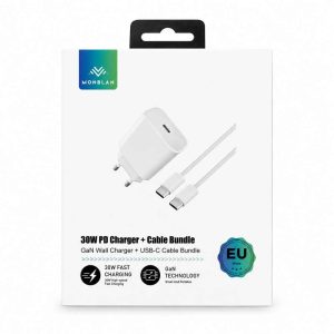 Комплект Monblan адаптер 30W USB-C + кабель USB-C to USB-C A2 Master Duo Series 58520