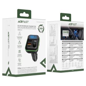 Автомобільний FM-передавач зарядка ACEFAST B25 36W 59124