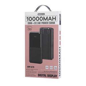 PowerBank Remax RPP-679 PD 20W+QC 22.5W with 2 Fast Charging Cables 10000mAh 59254