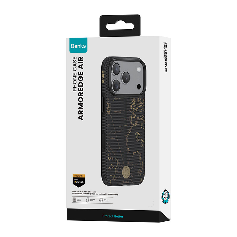 Чохол Benks для iPhone 18 Pro/ 17 Pro ArmorEdge X1 Air Navigator Kevlar Чохол Benks для iPhone 18 Pro/ 17 Pro ArmorEdge X1 Air Navigator Kevlar 60308
